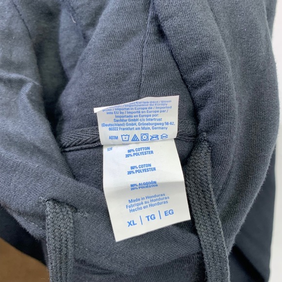 Fender Guitar Hoodie Size XL Graphic Sweatshirt Port & Company Black - Picture 6 of 12